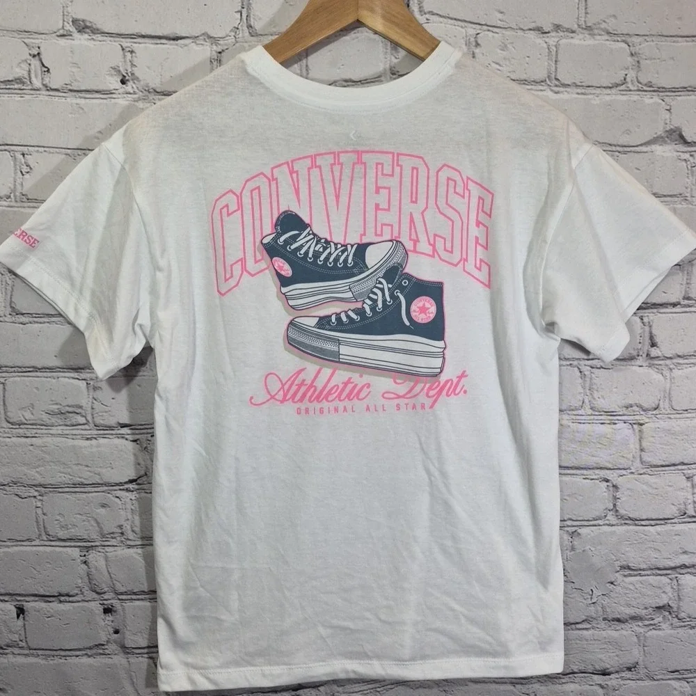 Converse Girls Lot Size M 10-11yrs Athletic T-Shirt Boxy Cardigan Sweater New